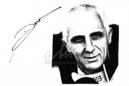 Francois Delecour s vlastním podpisem, A4