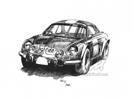 Alpine A110, perokresba A4
