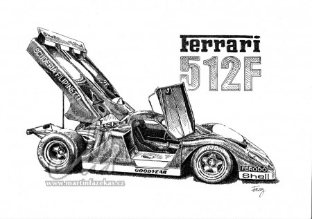 Ferrari 512F, perokresba A4
